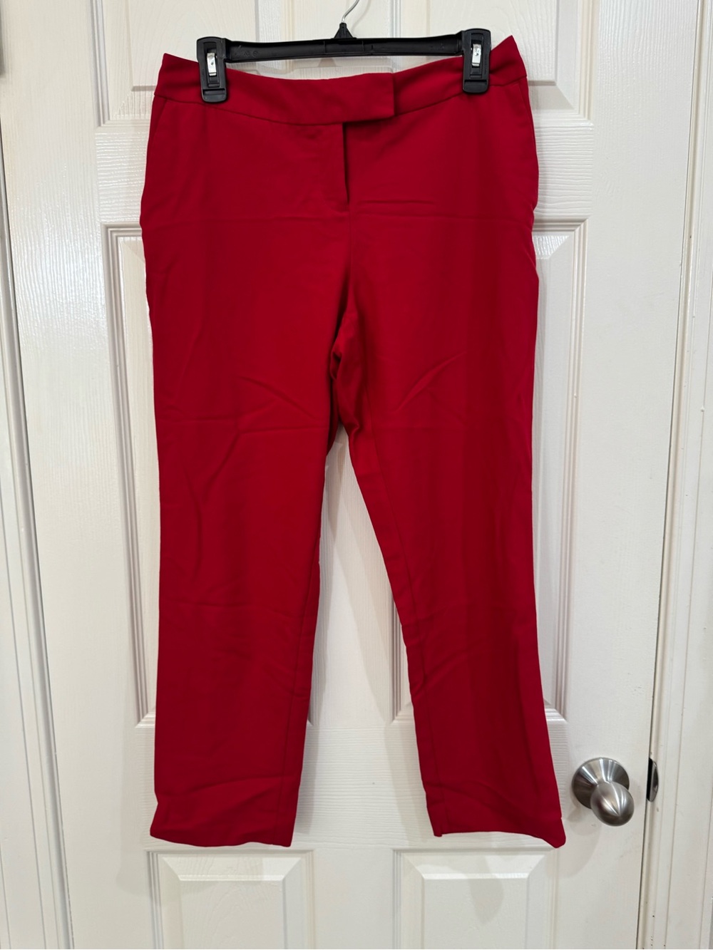 Worthington Red Straight-Leg Dress Pants